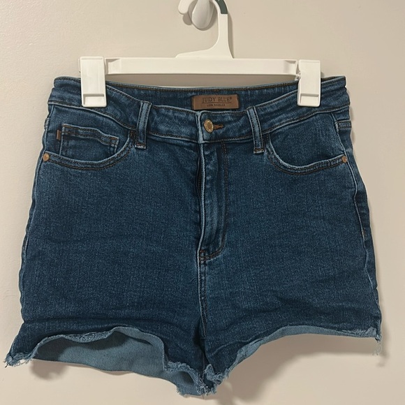 Judy Blue Denim Jean Shorts Size Large - Picture 1 of 3